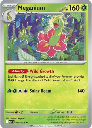 Meganium 010 [ME01 Mega Evolution] (Reverse Holofoil)