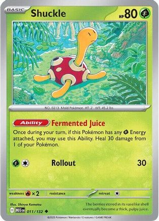 Shuckle 011/132 [ME01 Mega Evolution] (Reverse Holofoil)