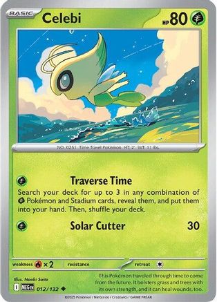 Celebi 012 [ME01 Mega Evolution] (Reverse Holofoil)