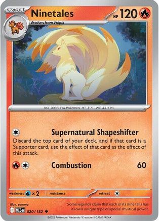 Ninetales 020 [ME01 Mega Evolution] (Reverse Holofoil)