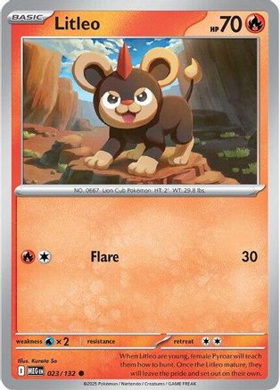 Litleo 023/132 [ME01 Mega Evolution] (Reverse Holofoil)