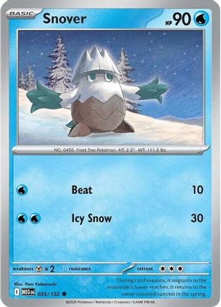 Snover 035/132 [ME01 Mega Evolution] (Reverse Holofoil)