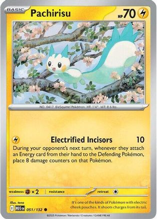 Pachirisu 051 [ME01 Mega Evolution] (Reverse Holofoil)