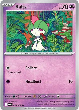 Ralts 058 [ME01 Mega Evolution] (Reverse Holofoil)