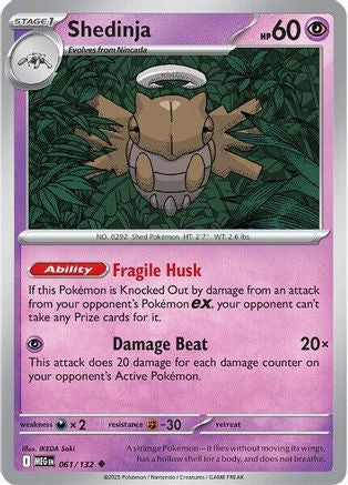 Shedinja 061/132 [ME01 Mega Evolution] (Reverse Holofoil)