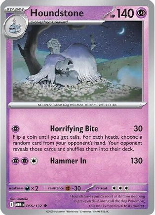 Houndstone 066/132 [ME01 Mega Evolution] (Reverse Holofoil)