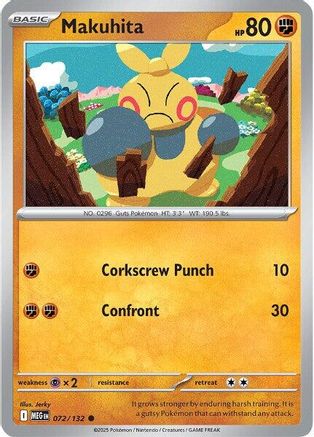Makuhita 072 [ME01 Mega Evolution] (Reverse Holofoil)