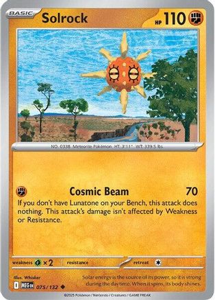 Solrock 075 [ME01 Mega Evolution] (Reverse Holofoil)