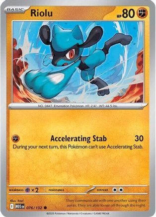 Riolu 076 [ME01 Mega Evolution] (Reverse Holofoil)