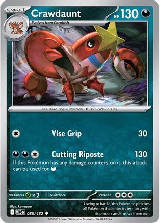 Crawdaunt 085 [ME01 Mega Evolution] (Reverse Holofoil)