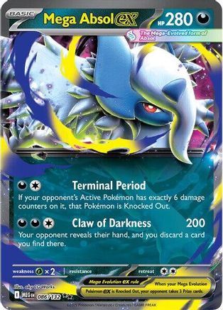 Mega Absol ex 086/132 [ME01 Mega Evolution] (Holofoil)