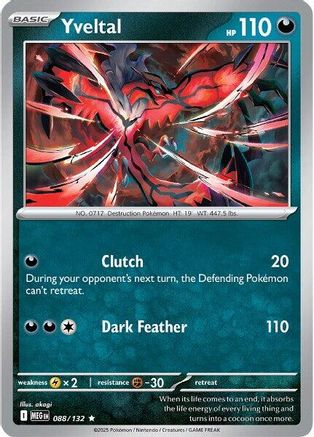 Yveltal 088 [ME01 Mega Evolution] (Reverse Holofoil)