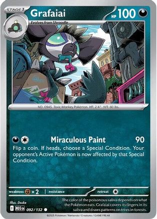 Grafaiai 092 [ME01 Mega Evolution] (Reverse Holofoil)