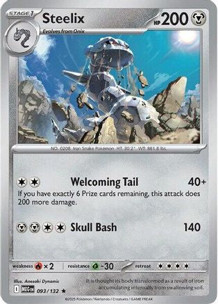 Steelix 093/132 [ME01 Mega Evolution] (Reverse Holofoil)