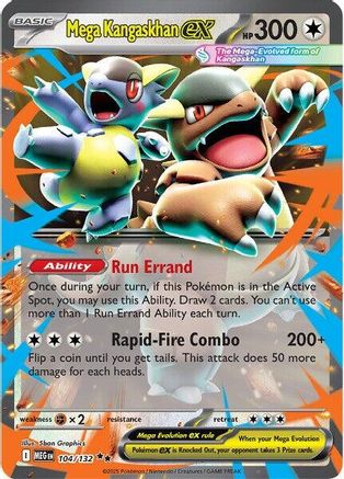 Mega Kangaskhan ex 104/132 [ME01 Mega Evolution] (Holofoil)