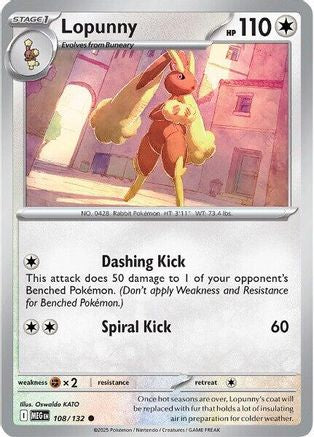 Lopunny 108 [ME01 Mega Evolution]