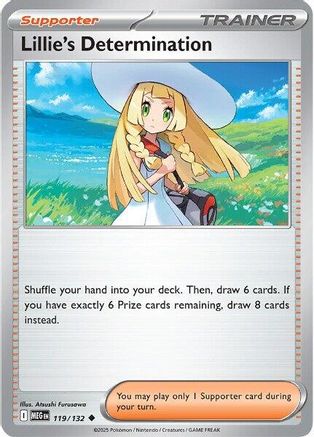 Lillie's Determination 119/132 [ME01 Mega Evolution] (Reverse Holofoil)