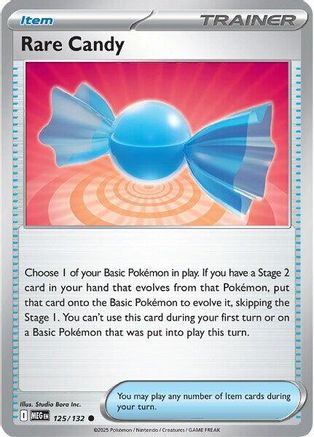 Rare Candy 125/132 [ME01 Mega Evolution] (Reverse Holofoil)