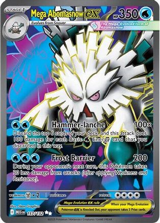 Mega Abomasnow ex 157/132 [ME01 Mega Evolution] (Holofoil)