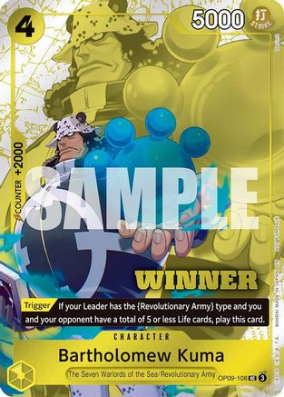 Bartholomew Kuma (Winner Pack 2025 Vol. 4) [One Piece Promotion Cards] Uncommon