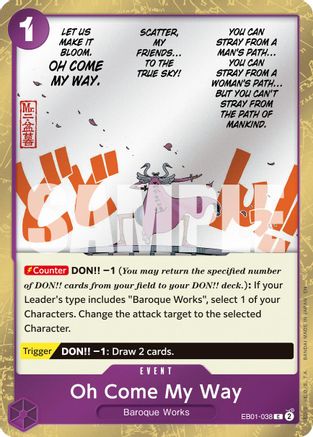 Oh Come My Way (Pirate Foil) [Premium Booster -The Best- Vol. 2] Common