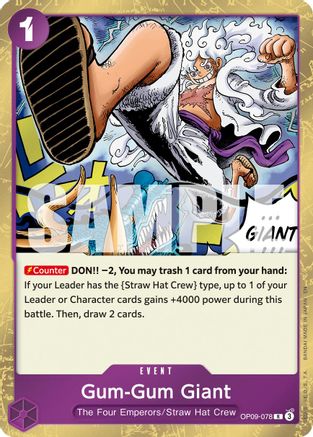 Gum-Gum Giant (Reprint) [Premium Booster -The Best- Vol. 2] Rare