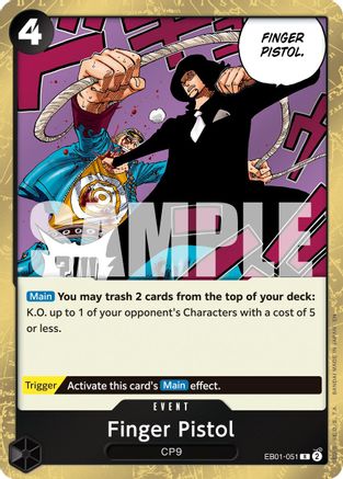 Finger Pistol (Reprint) [Premium Booster -The Best- Vol. 2] Rare