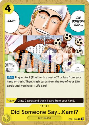 Did Someone Say...Kami? (Reprint) [Premium Booster -The Best- Vol. 2] Common