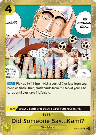 Did Someone Say...Kami? (Pirate Foil) [Premium Booster -The Best- Vol. 2] Common