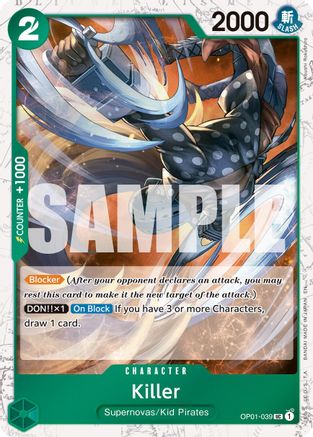 Killer (Pirate Foil) [Premium Booster -The Best- Vol. 2] Uncommon