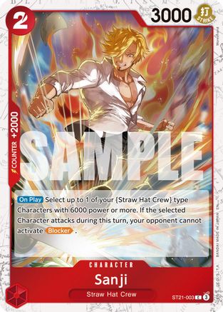 Sanji - ST21-003 (Pirate Foil) [Premium Booster -The Best- Vol. 2] Common