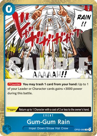 Gum-Gum Rain (Reprint) [Premium Booster -The Best- Vol. 2] Rare
