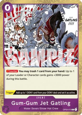 Gum-Gum Jet Gatling (Reprint) [Premium Booster -The Best- Vol. 2] Rare