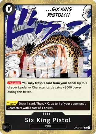 Six King Pistol (Reprint) [Premium Booster -The Best- Vol. 2] Rare