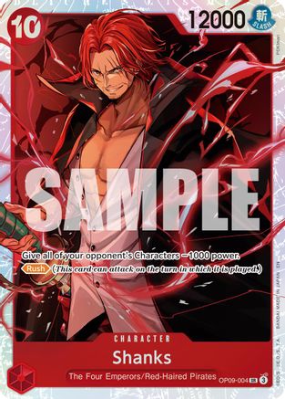 Shanks - OP09-004 (Reprint) [Premium Booster -The Best- Vol. 2] Super Rare