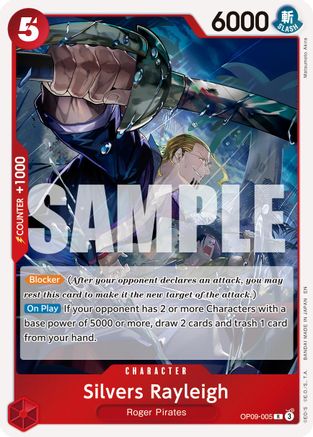 Silvers Rayleigh - OP09-005 (Reprint) [Premium Booster -The Best- Vol. 2] Rare