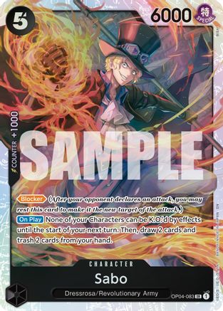 Sabo - OP04-083 (Reprint) [Premium Booster -The Best- Vol. 2] Super Rare
