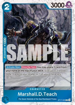 Marshall.D.Teach - ST17-005 (Pirate Foil) [Premium Booster -The Best- Vol. 2] Common