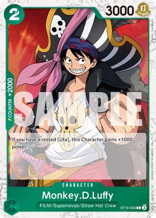 Monkey.D.Luffy - ST16-005 (Pirate Foil) [Premium Booster -The Best- Vol. 2] Common