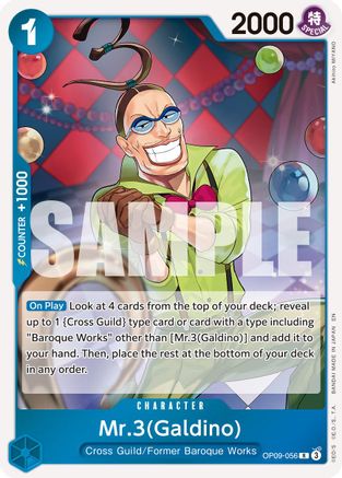 Mr.3(Galdino) - OP09-056 (Reprint) [Premium Booster -The Best- Vol. 2] Rare