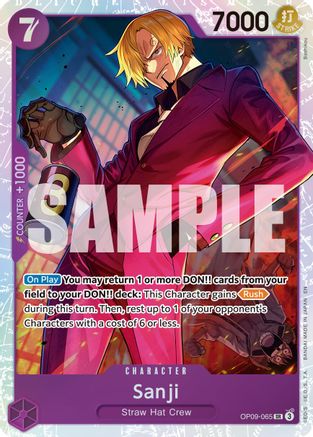 Sanji - OP09-065 (Reprint) [Premium Booster -The Best- Vol. 2] Super Rare