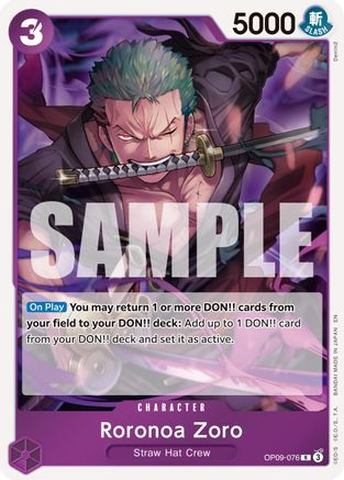 Roronoa Zoro - OP09-076 [Premium Booster -The Best- Vol. 2] Rare