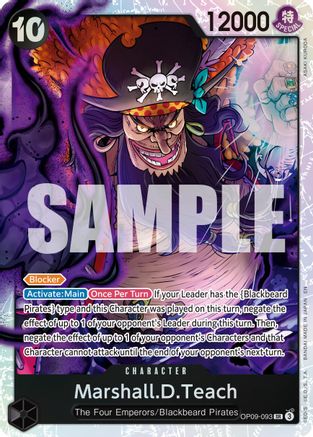Marshall.D.Teach - OP09-093 (Reprint) [Premium Booster -The Best- Vol. 2] Super Rare