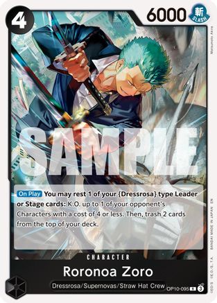Roronoa Zoro - OP10-095 (Reprint) [Premium Booster -The Best- Vol. 2] Rare
