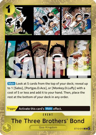 The Three Brothers' Bond (Pirate Foil) [Premium Booster -The Best- Vol. 2] Common