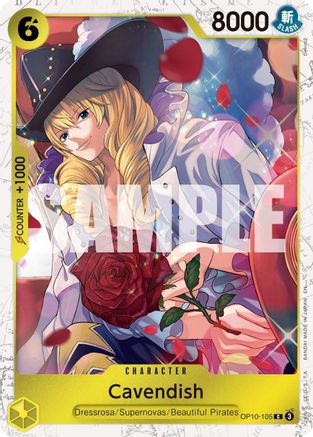 Cavendish - OP10-105 (Pirate Foil) [Premium Booster -The Best- Vol. 2] Common