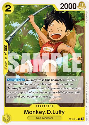 Monkey.D.Luffy - ST13-014 (Reprint) [Premium Booster -The Best- Vol. 2] Common