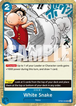 White Snake (Pirate Foil) [Premium Booster -The Best- Vol. 2] Uncommon