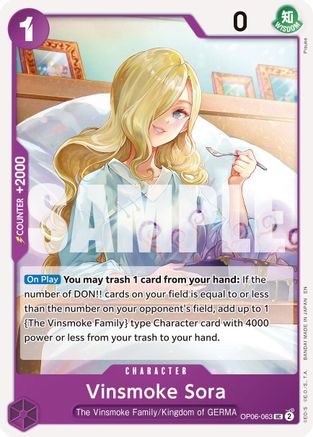 Vinsmoke Sora (Reprint) [Premium Booster -The Best- Vol. 2] Uncommon