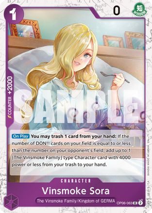 Vinsmoke Sora (Pirate Foil) [Premium Booster -The Best- Vol. 2] Uncommon